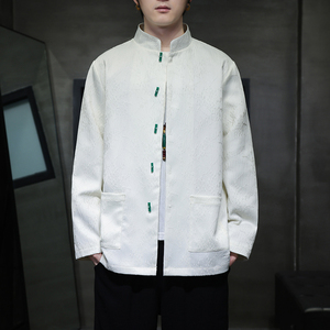 2024春夏风男装提花唐装汉服长袖夹克外套C229-Y1014-P105图片