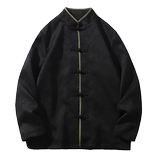2024春夏风男装提花暗纹盘扣唐装汉服夹克外套C229-Y992-P100，男装夹克，电商C229