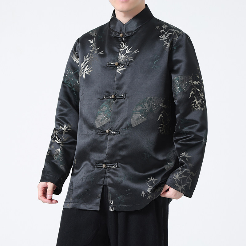 2024春夏风男装中式盘扣印花唐装汉服夹克外套C229-Y909-P110,男装夹克,电商C229