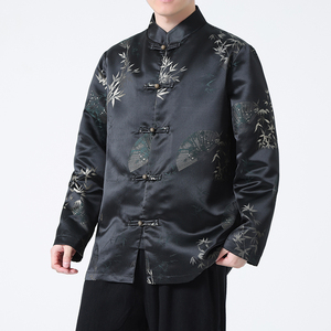 2024春夏风男装中式盘扣印花唐装汉服夹克外套C229-Y909-P110图片