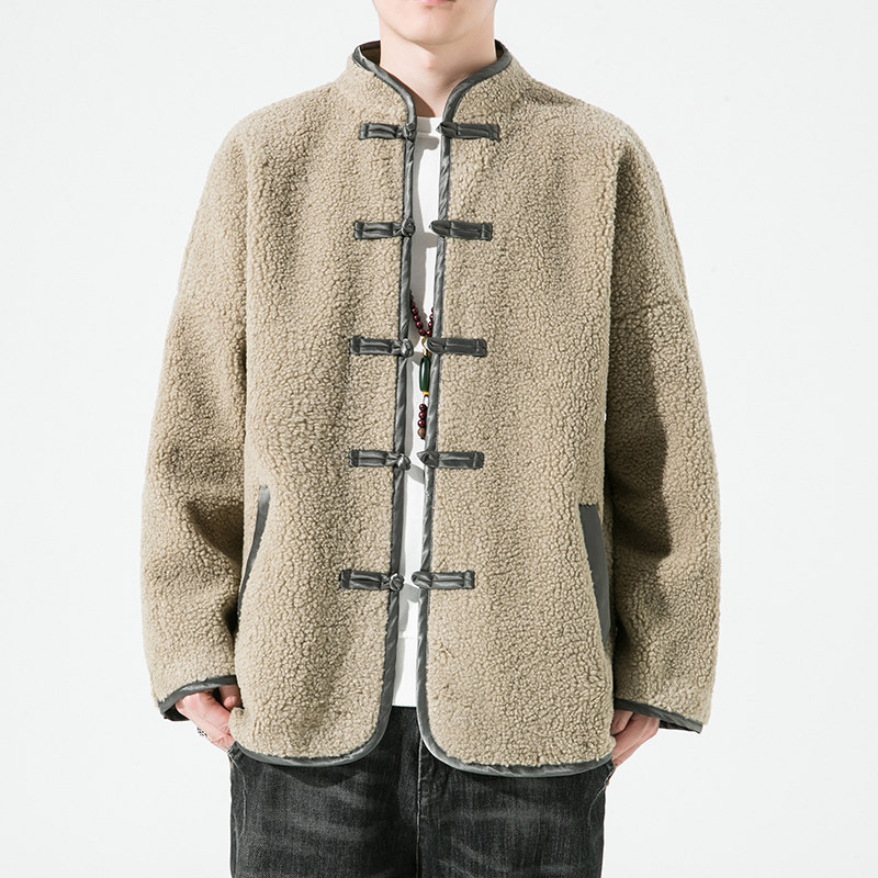 冬季风男装羊羔毛复古中式唐装汉服棉衣棉袄C229/Y924/P140图片