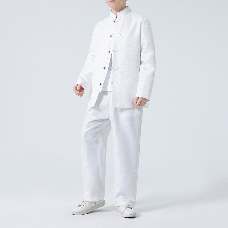 2024春夏风男装盘扣中式唐装汉服套装两件套C229-TZ358-P140图片