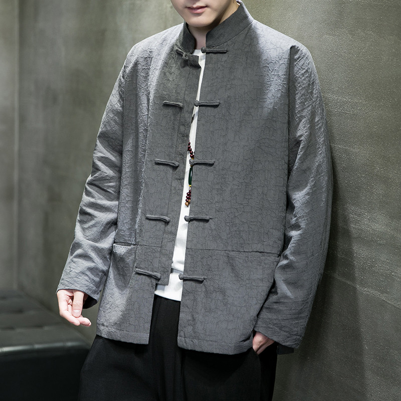 2024春夏风男装棉麻亚麻唐装汉服盘扣夹克外套C229/Y730/P90,男装夹克,电商C229