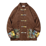2024秋冬风男装棉布复古中式唐装汉服夹克外套C229/Y758/P105，男装夹克，电商C229