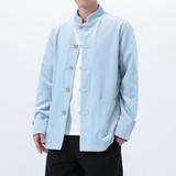 2025秋冬风男装丽丝绒唐装汉服夹克外套大码C229-Y1121-P120，男装夹克，电商C229