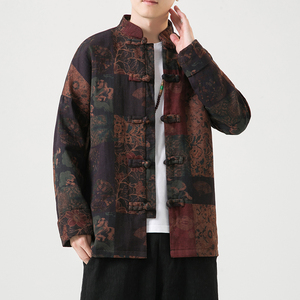 2024秋冬风男装棉中式盘扣唐装汉服夹克外套C229/Y750/P100图片