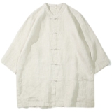 2024风男装棉麻亚麻唐装汉服复古中式衬衫衬衣C229/Y604/P55，男装衬衫，电商C229