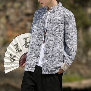 2024秋冬风男装唐装中式盘扣汉服夹克外套大码C229/Y751/P95,男装夹克,电商C229