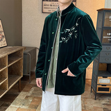 2025秋冬风男装刺绣唐装汉服夹克外套大码C229-Y1118-P115，男装夹克，电商C229