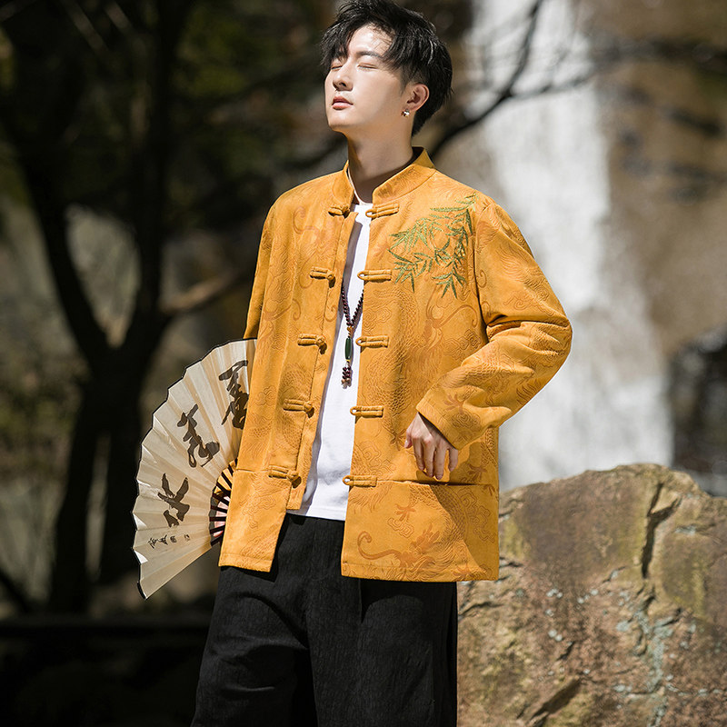 2024秋冬风男装刺绣唐装大码中式汉服夹克外套C229/Y756/P105图片