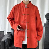 2024春夏新款风男装中式冰丝唐装汉服夹克外套C229/Y771/P100，男装夹克，电商C229