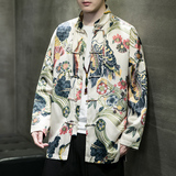 2023春夏风男装印花唐装复古大码汉服夹克外套C229/Y734/P90，男装夹克，电商C229
