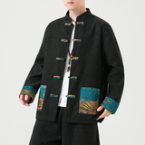 2024秋风男装灯芯绒复古中式唐装汉服夹克外套C229/Y766/P95，男装夹克，电商C229