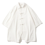 2024春夏风男装棉麻亚麻唐装汉服五分袖衬衫C229-Y908-P65，男装衬衫，电商C229