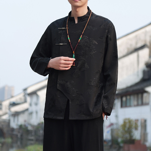 2024春夏新款风男装冰丝中式唐装汉服夹克外套C229-Y995-P100图片