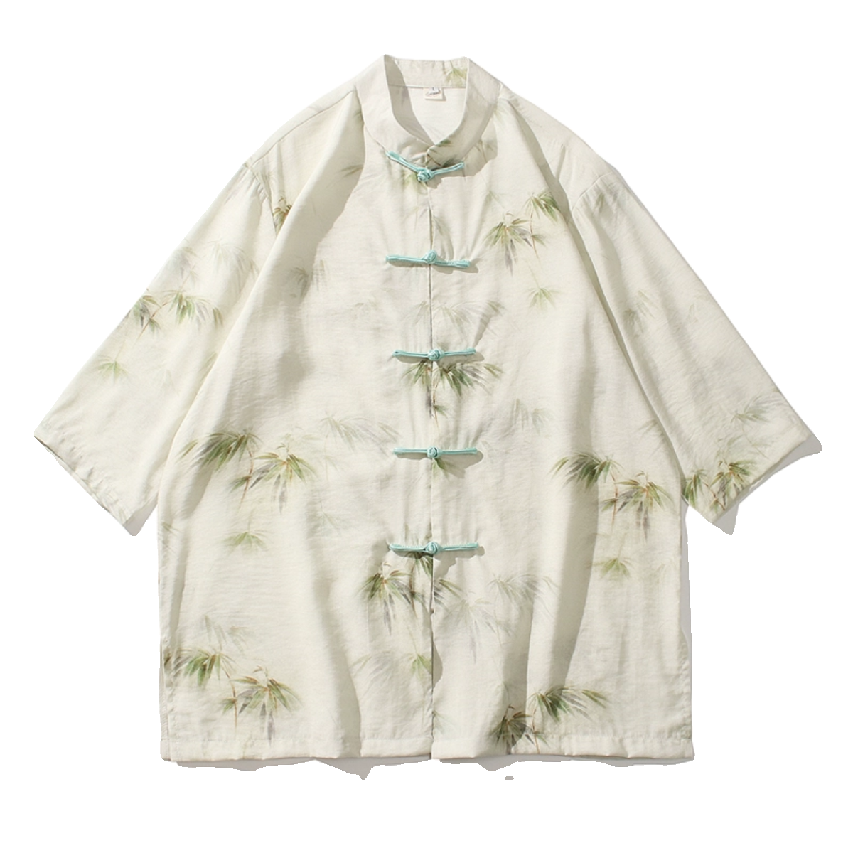 2024夏风男装冰丝印花唐装汉服短袖五分袖衬衫C229-Y1003-P70,男装衬衫,电商C229