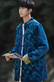2024冬风男装丽丝绒复古中式唐装汉服夹克外套C229-Y759-P98，男装夹克，电商C229