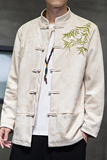 2024秋风男装鹿皮绒复古中式唐装汉服夹克外套C229/Y756/P105，男装夹克，电商C229