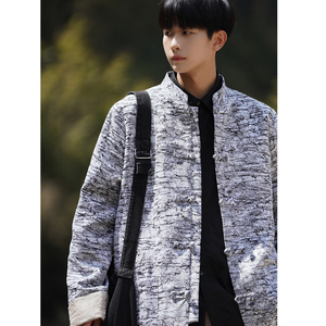 2024秋冬风男装缎面复古中式唐装汉服外套夹克C229/Y751/P95图片