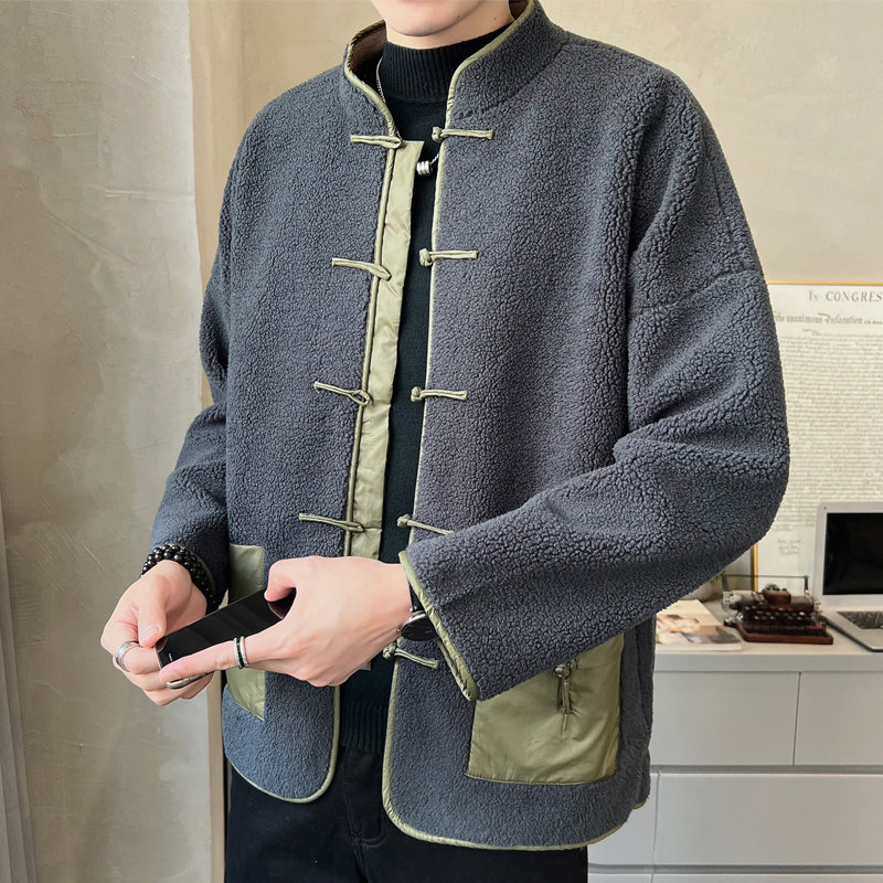 2023秋冬羊羔毛复古中式唐装汉服棉衣棉袄外套大码C229/Y919/P140图片