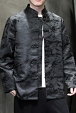 2024春夏新款风男装中式提花唐装汉服夹克外套C229-Y991-P100，男装夹克，电商C229