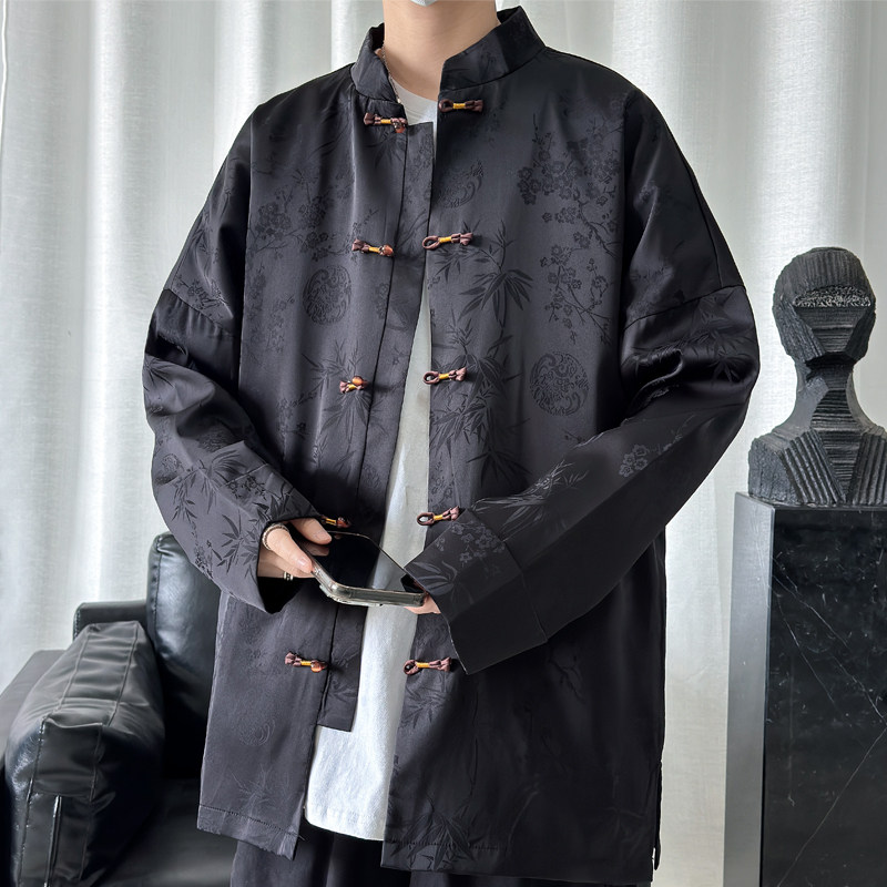 2024春夏新款风男装中式冰丝唐装汉服夹克外套C229/Y771/P100,男装夹克,电商C229