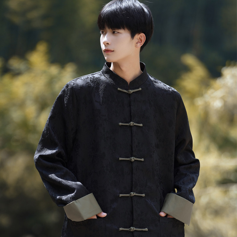 2024秋冬风男装盘扣复古中式唐装汉服夹克外套C229/Y764/P100,男装夹克,电商C229