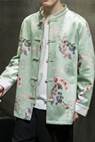 2024春夏风男装鹿皮绒复古唐装汉服夹克外套C229/Y625/P105，男装夹克，电商C229