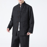 2024春夏风男装盘扣中式唐装汉服套装两件套C229-TZ358-P140，男装休闲套装，电商C229
