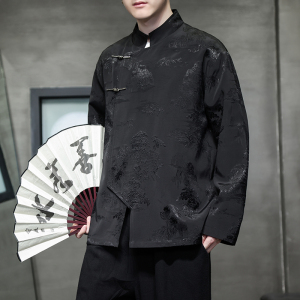 2024春夏新款风男装冰丝唐装中式汉服夹克外套C229-Y995-P100图片