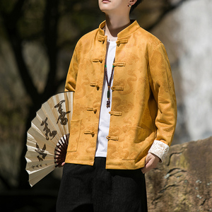 2024秋冬风男装刺绣中式盘扣唐装汉服夹克外套C229/Y718/P105图片