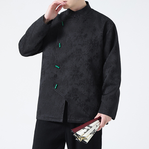 2024春夏新款风男装提花冰丝唐装汉服夹克外套C229-Y994-P100