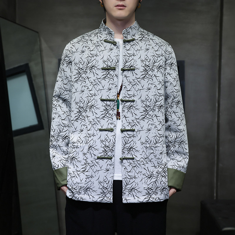 2025秋冬风男装提花唐装汉服夹克外套大码C229-Y1006-P105,男装夹克,电商C229