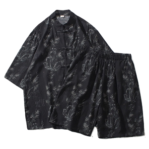 2024春夏风男装中式冰丝唐装汉服套装两件套C229-TZ361-P100图片
