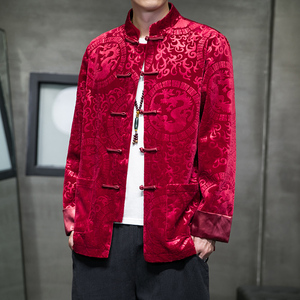 2024秋风男装灯芯绒复古中式唐装汉服夹克外套C229/Y789/P105,男装夹克,电商C229