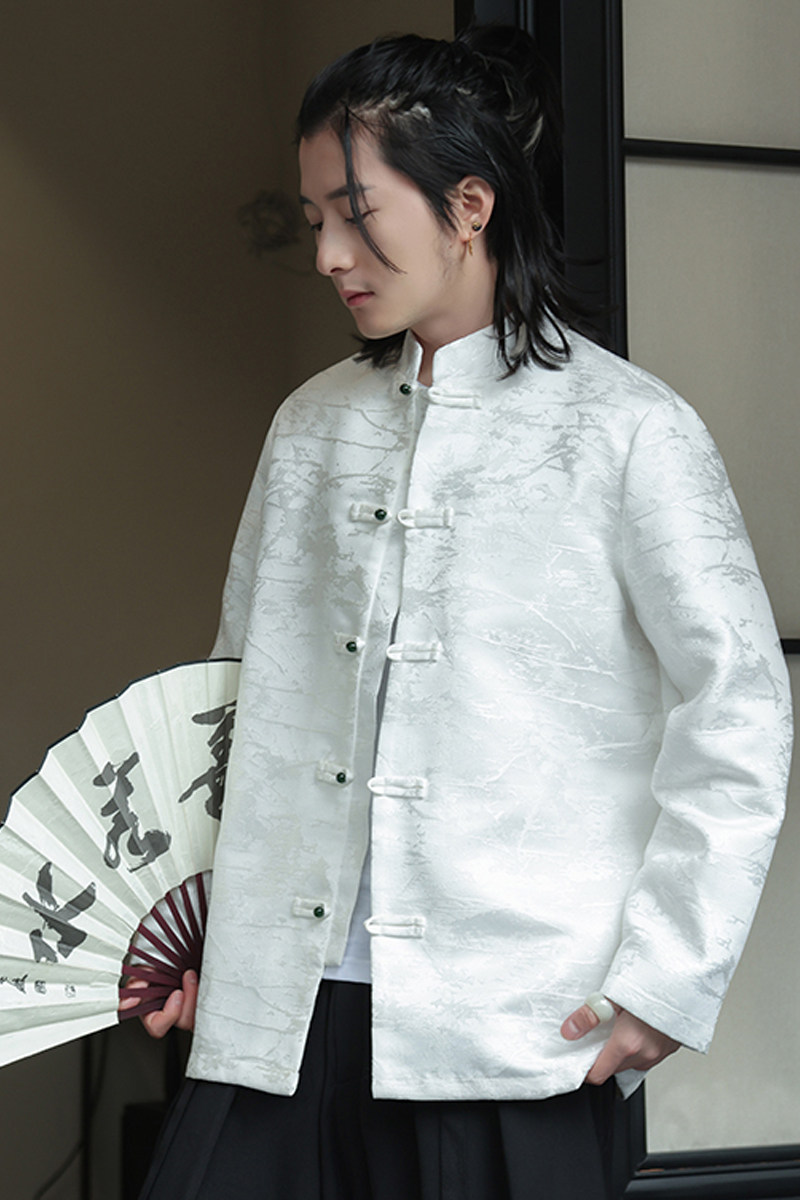 2025秋冬风男装大码中式唐装复古汉服夹克外套C229-Y991-P100,男装衬衫,电商C229