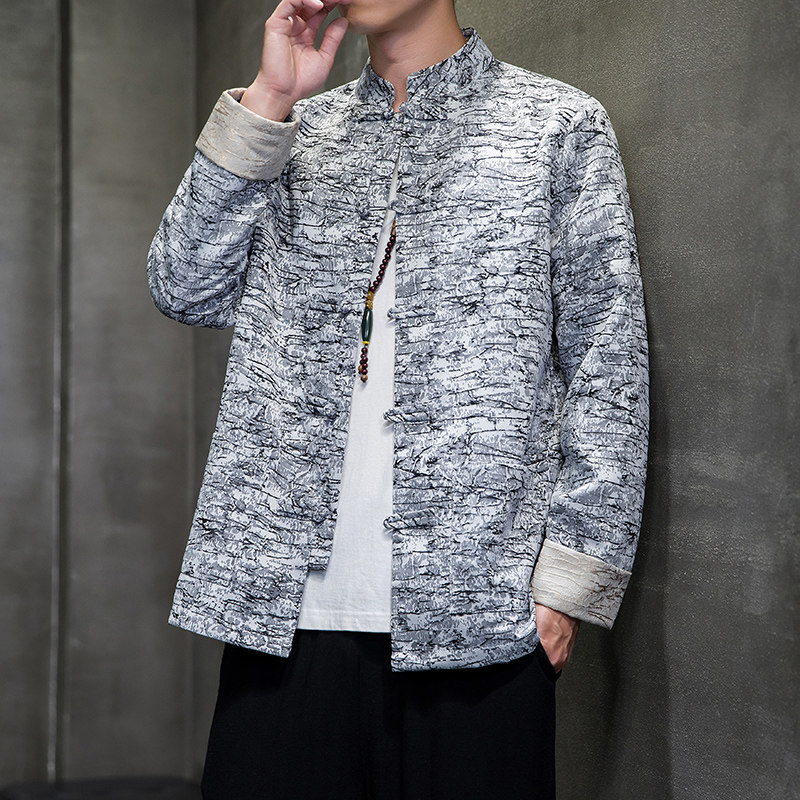 2024秋冬风男装复古中式盘扣唐装汉服夹克外套C229/Y751/P95,男装夹克,电商C229