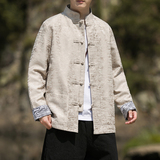 2024秋冬风男装复古盘扣中式唐装汉服夹克外套C229/Y751/P95，男装夹克，电商C229