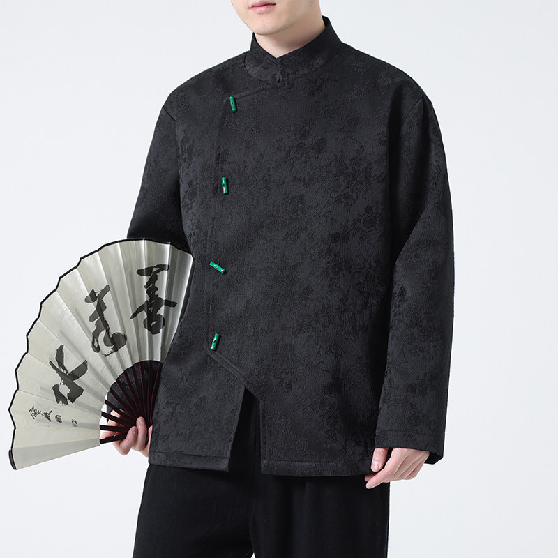 2024春夏新款风男装提花冰丝唐装汉服夹克外套C229-Y994-P100,男装夹克,电商C229