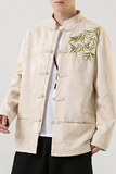 2024秋冬风男装鹿皮绒刺绣唐装汉服夹克外套C229/Y756/P105，男装夹克，电商C229