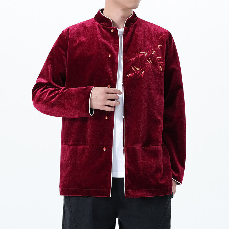 2025秋冬风男装刺绣唐装汉服夹克外套大码C229-Y1118-P115,男装夹克,电商C229