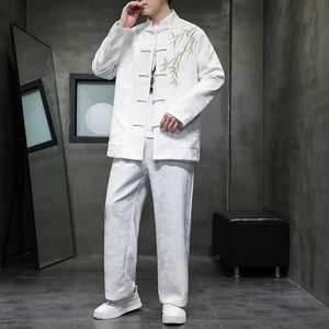 2024春夏风男装中式唐装汉服刺绣套装两件套C229-TZ359-P140图片