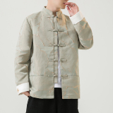 2024秋冬风男装刺绣立领唐装盘扣汉服夹克外套C229/Y778/P115，男装夹克，电商C229