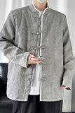 2024春夏风男装冰丝中式提花唐装汉服夹克外套C229-Y992-P100，男装夹克，电商C229