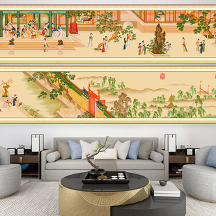 十字绣新款线绣传世十大名画汉宫春晓图仇英版经典仕女图手工