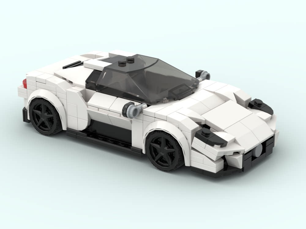 moc-159019积木汽车跑车 玛莎拉蒂 mc20 适用乐高零件拼装玩具男