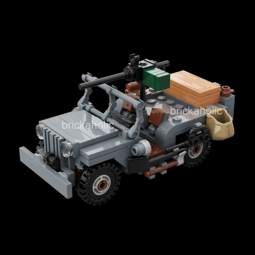 吉普威利斯MB二战德军积木玩具