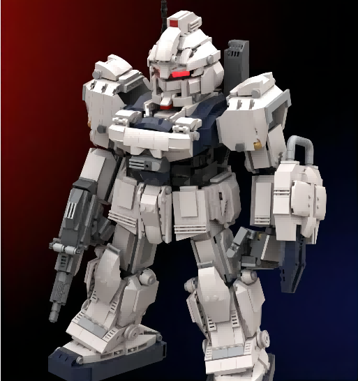 qf moc机甲模型适用乐高积木零件 高达 ez-8 拼装益智玩具