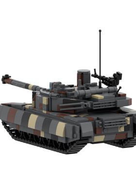 MOC积木军事 T-84堡垒M坦克模型 适用小颗粒拼装积木玩具男