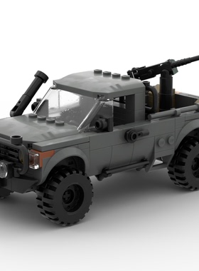 MOC-105134特种作战部队技术战车卡车模型适用拼装积木玩具男